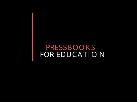 PressbooksEDU Intro Video