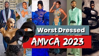 10 WORST DRESSED FROM THE AMVCA 2023! | #amvca9