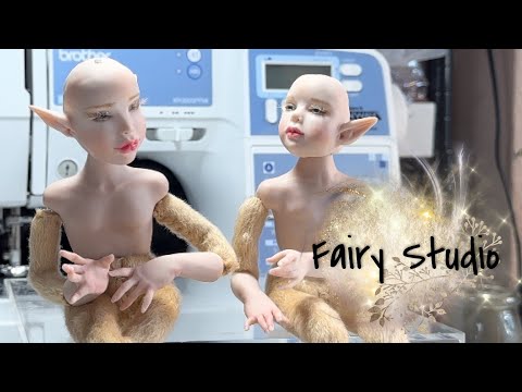 Fairy Studio 23: fairies get their bodies #ellenfaeforest #doll #artist #vlog #polymerclay #ooak wip