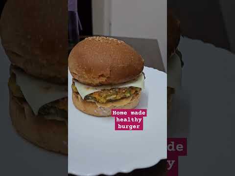 Home made healthy burger on a weekday #friday #chennai #burger #ytshorts #shorts #trending #ytviral