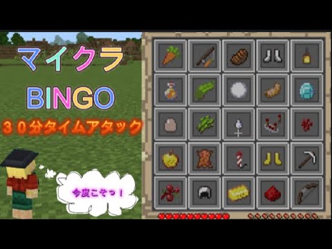 【マイクラビンゴ/通しプレイ】30分の壁突破したけど……