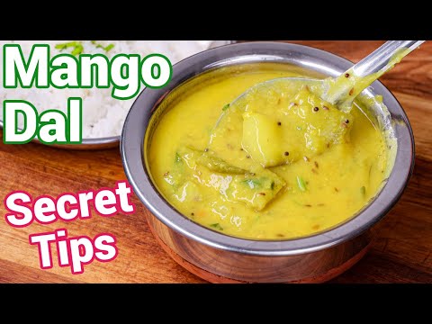 Mango Dal Recipe with Secret Tips & Tricks | Mamidikaya Pappu - Andhra Style | Raw Mango Pappu