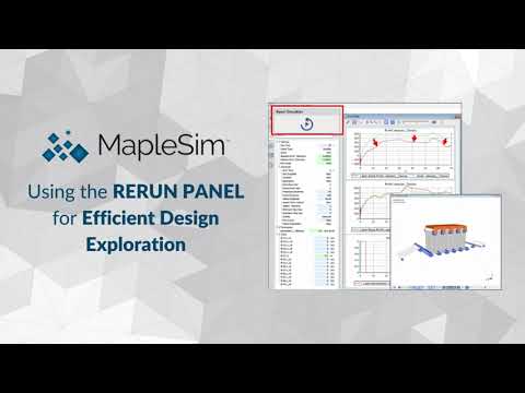 Using the RERUN PANEL for Efficient Design Exploration