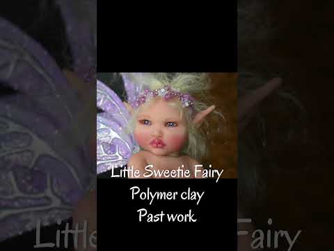 Little Purple Fairy #ellenfaeforest #fairy #polymerclayartist #doll #ooak #shorts #short #artist art