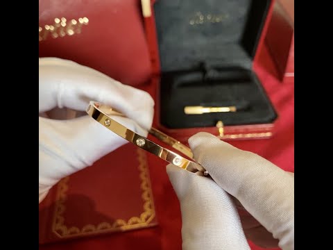 Unboxing Video | Cartier Love Bracelet, Small model, 10 Diamonds Rose Gold