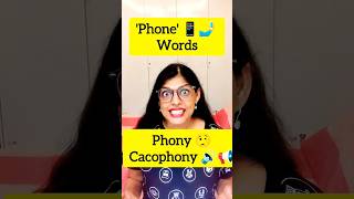 Learn ‘Phony’ & ‘Cacophony’ – Sound Smart!" #enrichyourvocabulary #ytshorts #ytshortsindia #english