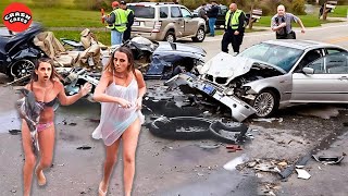 155 SHOCKING 2024: Idiots in Cars, Epic Car Crashes & Insane Police Chases Moments Before Disaster!