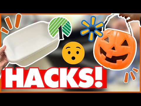 RUN 🏃🏻‍♀️ UNBELIEVABLE Dollar Tree Hacks for Fall! +Walmart Ideas for Decor, Parties, Gifts, + more!