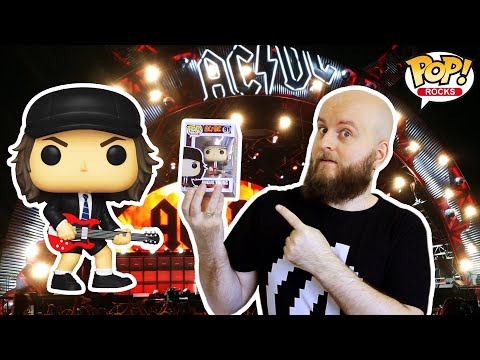 Miniature Angus Young Funko Pop Rocks Review - AC/DC Vinyl Figure Demonstration And Unpack