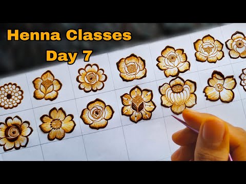 Tazaheen Henna Classes Day 7 ||Learn Detailed Henna with Tazaheen Henna Classes 2023