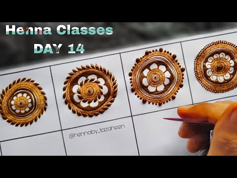 Tazaheen Henna Classes Day 14 ||Learn Detailed Henna with Tazaheen Henna Classes 2023