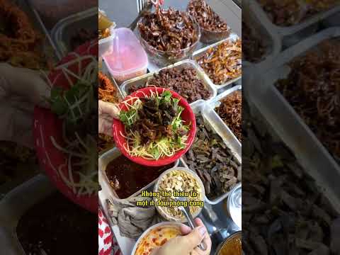 Green papaya salad - Gỏi đu đủ bò khô  #vietnamesedish #streetfood