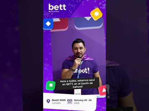 La emoción no para en el stand de Kahoot! en BETT! 🎉