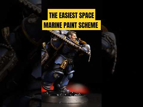 Painting Easy Space Marines In A Grimdark Style! #warhammer40k #painting #spacemarines