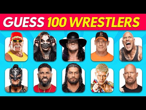 Guess the Wrestler in 3 Seconds ✅ | 100 Most Famous WWE Superstars