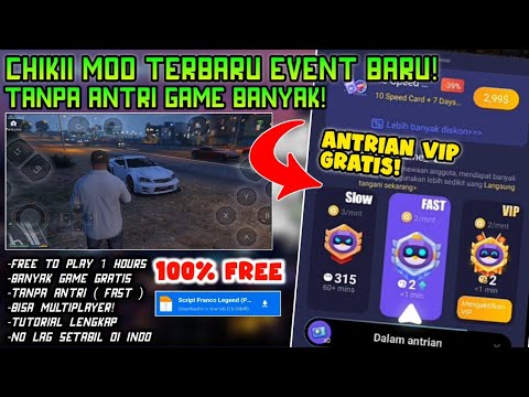 CHIKII MOD UPDATE FREE COIN! GRAFIK HD DAN SUPPORT 60 FPS TERBARU 2022 TES MAIN GTA V DI ANDROID