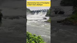 Mesmerizing View of Floodgates of Barvi Dam, Badlapur #nature #waterfall #roadtrip #tripotocommunity