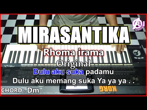 MIRASANTIKA Karaoke Dangdut -Rhoma irama | Korg Pa3x (Chord&Lirik)