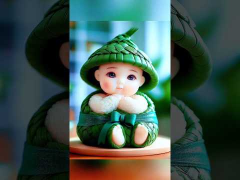 cute little sweet rice dumplings?AI painting generation  #shorts #cute #cartoon #funny