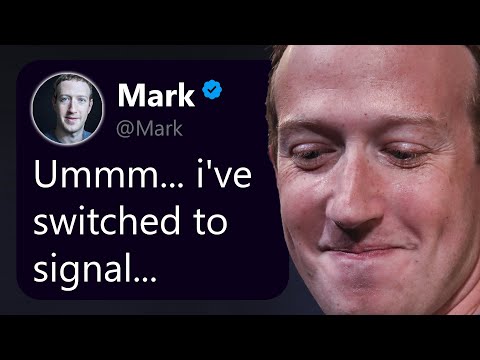 Even Mark Uses Signal...Why Don't We??