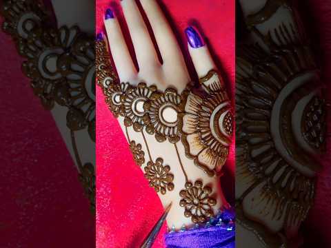 New simple backhand mehndi design | easy mehandi #shorts #short #mehndi #mehandi #mehndidesigns