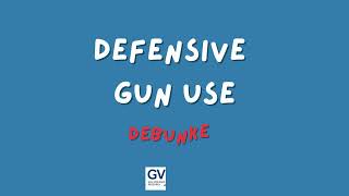 Debunking Defensive Gun Use in 60 Seconds.