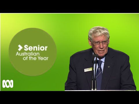 Br Thomas Oliver Pickett accepts the 2025 Senior Australian of the Year award | AOTY | ABC Australia