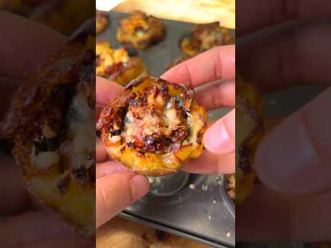 Ultimate Vegan Loaded Smashed Potato Cups 🥔 Easy & Delicious Snack!