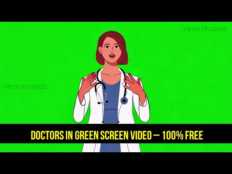 No Copyrights Doctors in Green Screen - Doctor Animation with talking and explaining