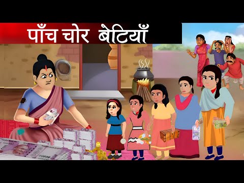 पाँच चोर बेटियाँ | New Hindi Stories | moral Story 2024 Hindi Kahaniyan! hindi stories