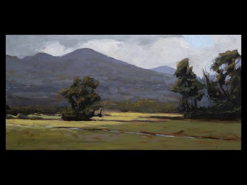 I Paint a Quick Landscape - Oil Painting Instruction