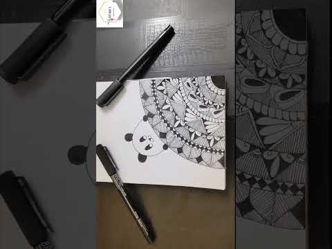 Simple Mandala Art #shorts #youtubeshorts #mandala #doodle #zentangle