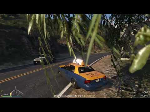 Grand Theft Auto V PS5 GamePlay Taxi work #11