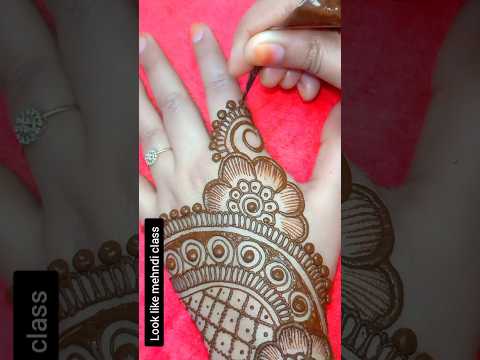 New simple backhand mehndi design | easy mehandi #shorts #short #mehndi #mehandi #mehndidesigns