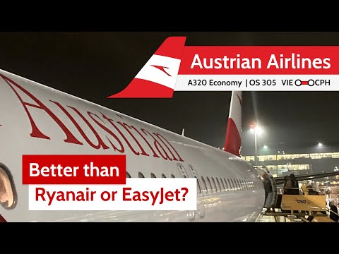 Is flying a European legacy carrier BETTER than Ryanair? | Vienna - Copenhagen on Austrian's A320!