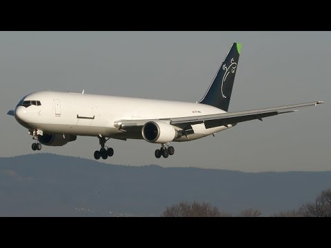 4K | Sky Taxi Boeing 767-300ER(BDSF) SP-MRG at Geneva/GVA/LSGG