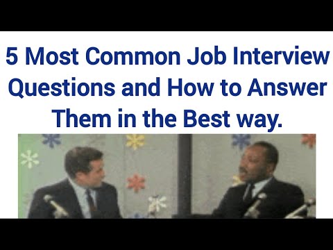 5 Most Common Job Interview Questions and How to Answer Them Using the Best Approaches ✍️.