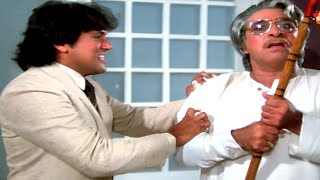 ले नाम भगवान का मुह काला हुआ शैतान का | Ghar Ghar Ki Kahani (1988) | Best Scene Of Kader Khan