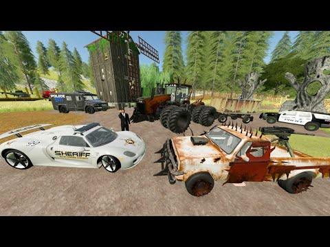 Police Find Crazy Farmer with Dangerous Tractors | Farming Simulator 22