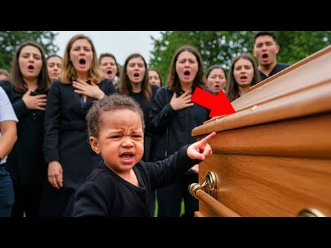 Black 2-Year-Old Points at White Father's Coffin—What He Says Stuns Everyone