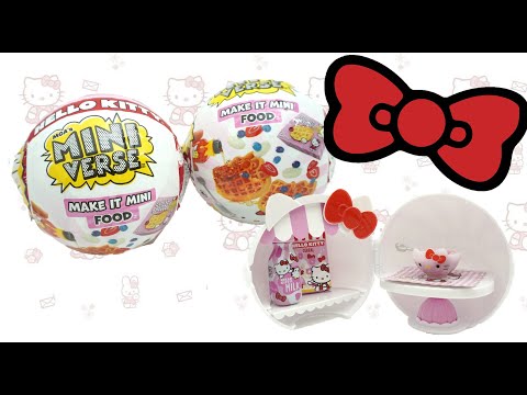 Cutest MiniVerse Ever! Hello Kitty DIY Miniature Snacks