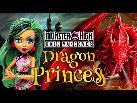 Making a MAJESTIC DRAGON PRINCESS DOLL / Monster High Doll Repaint by Poppen Atelier #art #makeover