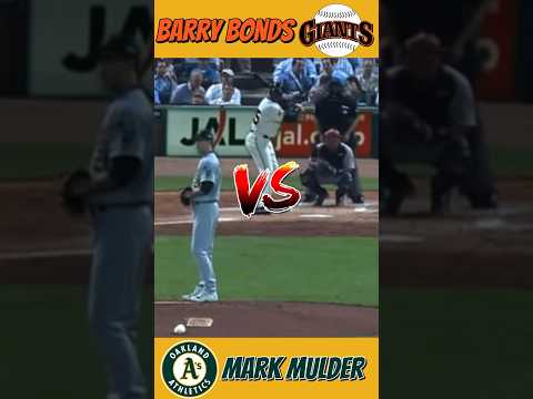 Giants Barry Bonds VS A’s Mark Mulder 2004 #MLB All-Star Game #baseball