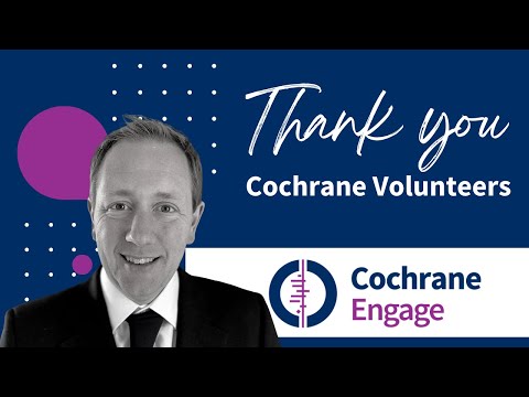 International Volunteer Day - Thank you, Cochrane Engage Members!