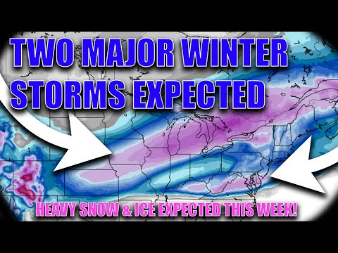 Two Major Winter Storms Will Impacts The Country This Week! Heavy Snow & Ice Expected..