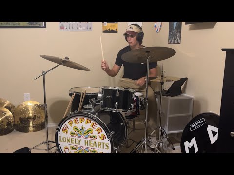 The Beatles - Love Me Do - Drums and Tambourine cover