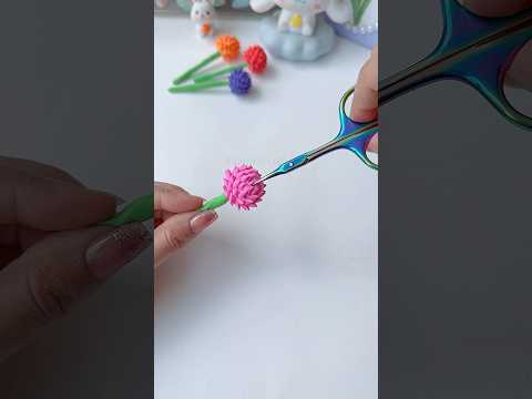 Clay flower top idea #clayart #trending #youtubeshorts#youtube #shorts