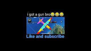 i got a gun bro 😂😂😂|#pocox3pro #bgmi #short #pocox3progameplay #botak #op