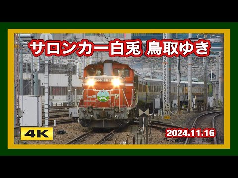 サロンカー白兎(はくと) 大阪➡︎鳥取 2024.11.16【4K】