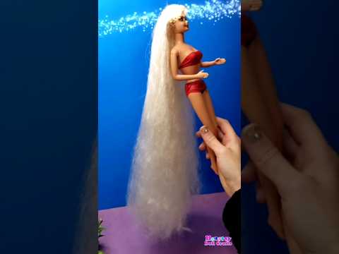 How to restore tangled Super Long Doll's Hair - Jewel Hair Mermaid Barbie🧜‍♀️ Hair Transformation 😍